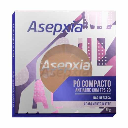 Asepxia Maquiagem Pó Compacto Antiacne - Bege Médio - FPS20