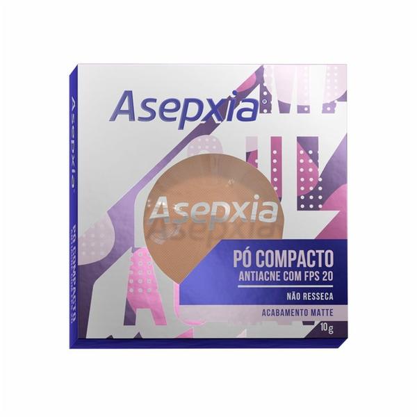 Asepxia Pó Compacto Antiacne FPS 20 10gr. BEGE MEDIO