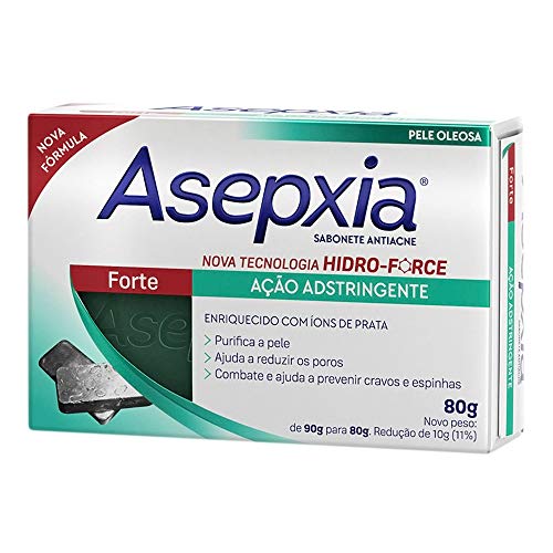 Asepxia Sabonete Antiacne Forte Ação Adstringente 80G