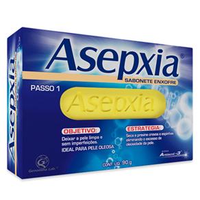 Asepxia Sabonete Enxofre Antiacne Facial e Corporal 90G