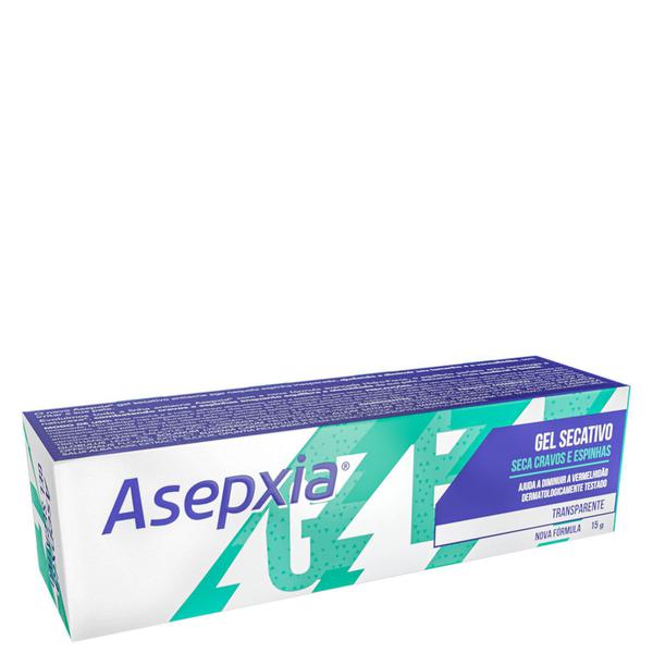Asepxia Transparente - Gel Secativo para Acne 15g