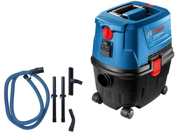 Tudo sobre 'Aspirador de Pó e Água Bosch Profissional - 1100W GAS 15 PS Azul'