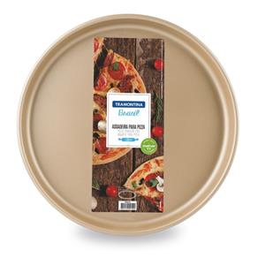 Assadeira para Pizza de Alumínio com Revestimento Antiaderente 35Cm Mexicano - Tramontina - Vermelho