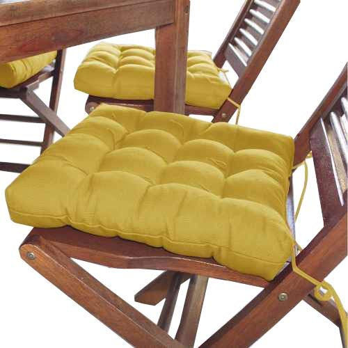 Assento para Cadeira Futon 40x40 Cm Oxford Mostarda