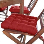 Assento Para Cadeira Futon 40x40 Cm - Vermelho
