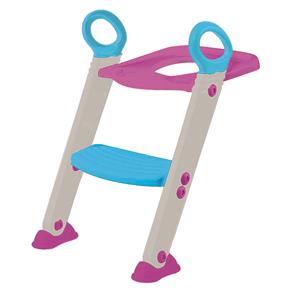 Assento Redutor com Escada Infantil Buba Baby - Rosa