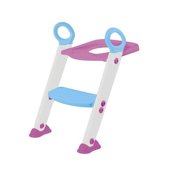 Assento Redutor com Escada Rosa - Buba - Buba Toys