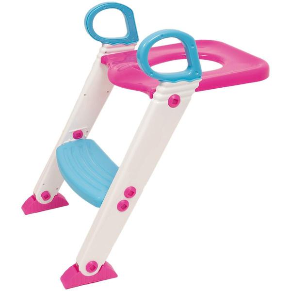 Assento Redutor com Escada Rosa - Buba Toys