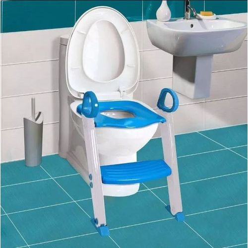 Assento Redutor com Escada Toilet Training Azul Clingo C2503