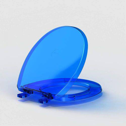 Tudo sobre 'Assento Sanitário Oval Polipropileno Solution Soft Close Tupan Azul'