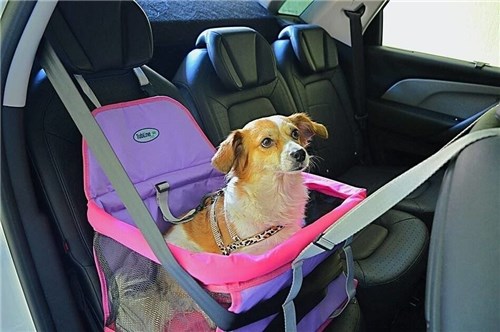 Assento Tubline Transpet On para Cães e Gatos 15Kg - Rosa/lilás