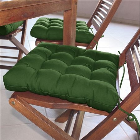 Tudo sobre 'Assento para Cadeira Tecido Oxford 40x40cm Futon CouroCor Verde Bandeira - Couro Cor Cia'