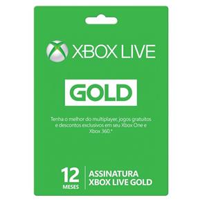 Assinatura Xbox Live Gold 12 Meses Microsoft
