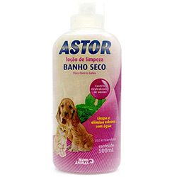 Astor Cães e Gatos Loção de Limpeza Banho Seco 500ml