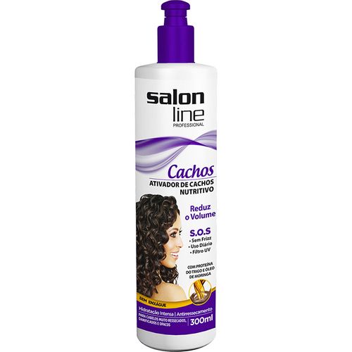 Ativador de Cachos Salon Line Sos 300ml-fr Nutritivo ATIV CACHO SALON-L SOS 300ML-FR NUTRITIVO