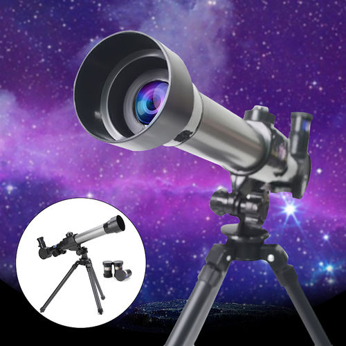 Aug 40x Zoom Telescópio Astronômico Monocular Ajustável + Tripé + Kid