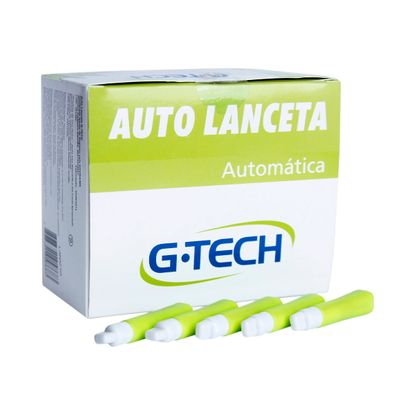 Auto Lanceta Automático G-Tech 21G com 100un
