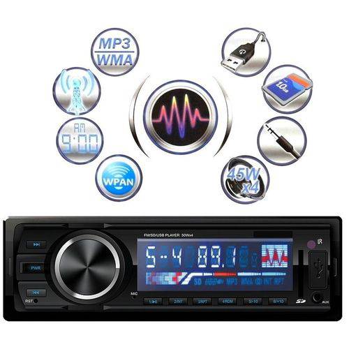 Rádio Mp3 Automotivo com USB Sd Bluetooth 50w 3566bt