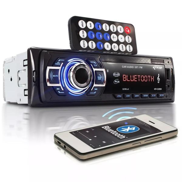 Auto Radio Automotivo Bluetooth Mp3 Player Usb Sd Som Carro - Knup