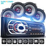 Auto Radio Bluetooth Fm Usb 4 Falantes 5¨polegadas Triaxial 220w Rms