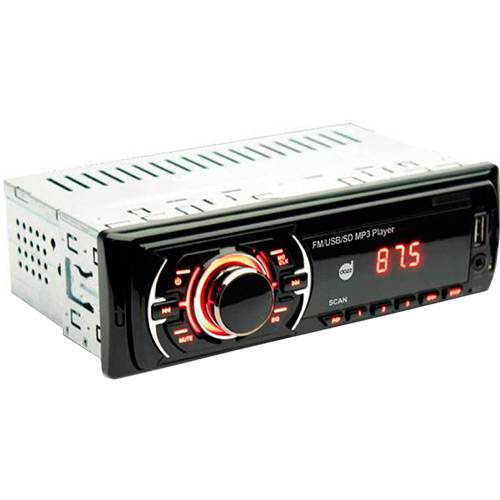 Auto Rádio com MP3 Player e Rádio FM Dazz Dz-52240 Entradas USB e SD