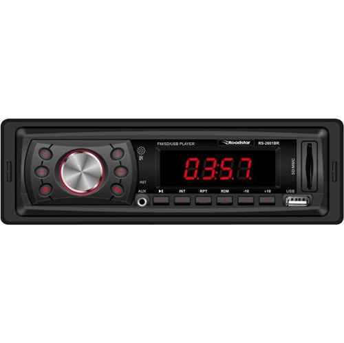 Auto Rádio FM/USB/SD/AUX RS2601BR Preto ROADSTAR