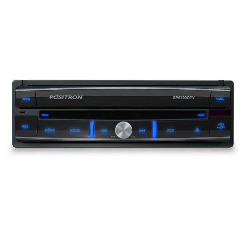Auto Rádio Positron DVD Player Sp-6700DTV 7" Retrátil/ USB/ MP3/ Tv Digital