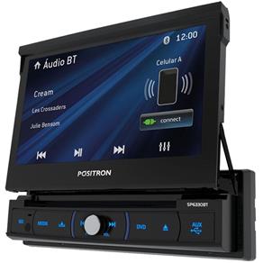 Auto Rádio Positron SP6330BT Tela 7" Bluetooth USB MP3 DVD AM FM Entrada Auxiliar