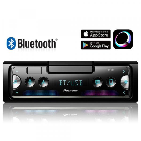 Auto Radio Smartphone Receiver Pioneer Sph-c10bt Bluetooth Usb Saída Sub
