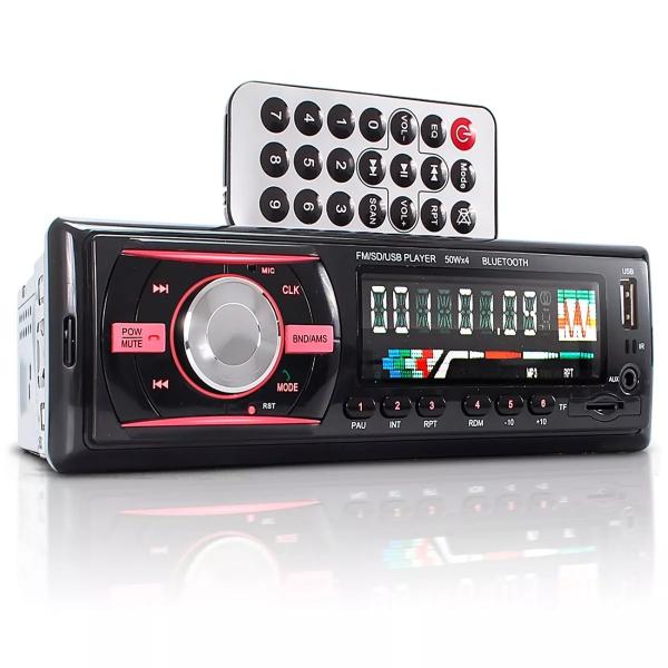 Auto Rádio Som Automotivo MP3 Bluetooth USB P2 AUX SD BF-9661 - Briwax