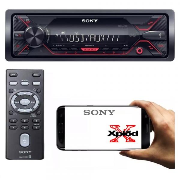 Auto Radio Sony Xplod Dsx-a110 Entrada Usb Mp3 Mega Bass Rca
