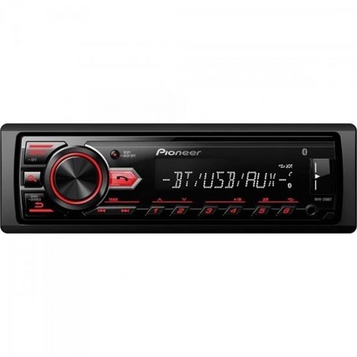 Auto Radio USB/AM/FM/BLUETOOTH MVH-298BT Preto Pioneer