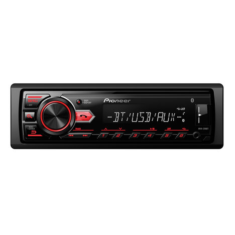 Auto Rádio Usb/Am/Fm/Bluetooth Mvh-298Bt Preto Pioneer