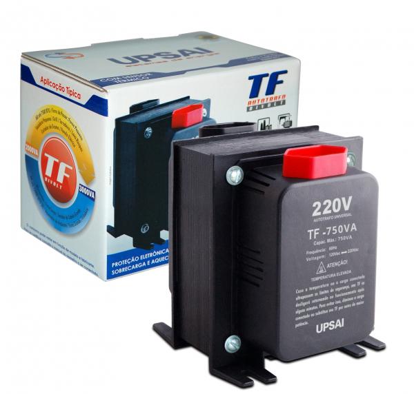 Auto Transformador TF 750VA Bivolt 110V/220V ou 220V/110V C/ Sensor Térmico - UPSAI