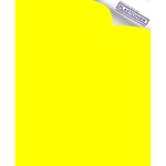 Autoadesivo Plastcover Colorido Liso Opaco Amarelo 45CM X 10M