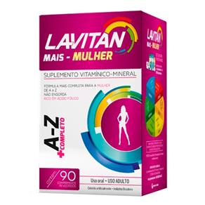 Az + Mulher Lavitan 90 Comprimidos Revestidos - Morango / Natural - 90 G