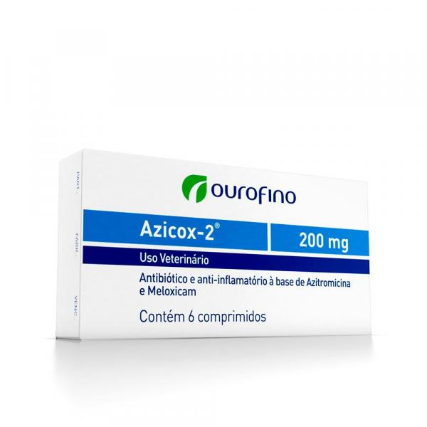 Azicox-2 200 Mg - 6 Comprimidos - Ouro Fino