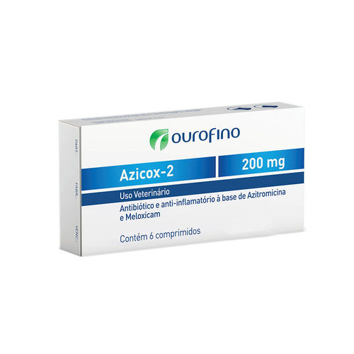 Azicox-2 com 6 Comprimido 200 Mg Ourofino