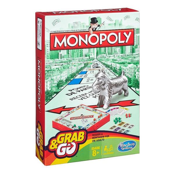 B1002 Hasbro Gaming Jogos Monopoly Grab Go