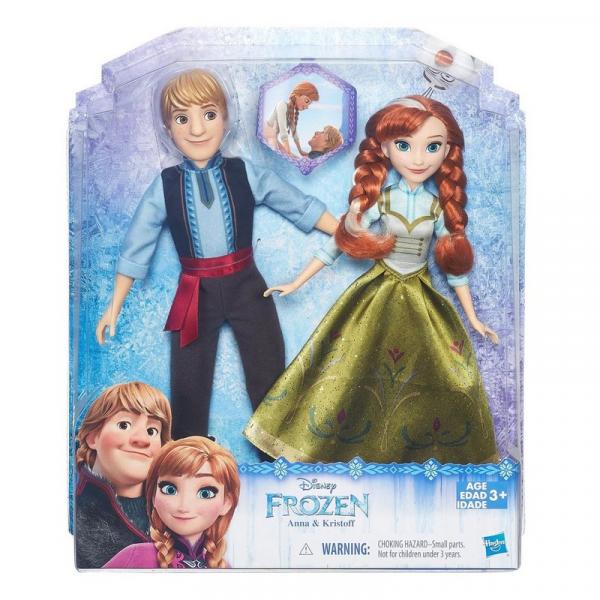 B5168 Disney Frozen Boneca Anna e Kristoff - Hasbro