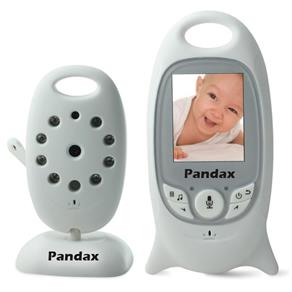 Babá Eletrônica PANDAX Digital Sem Fio Áudio, Vídeo, Monitor 2" Colorido, Temperatura, Visão Noturna e Ativação por Voz