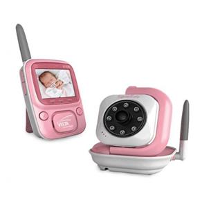 Babá Eletrônica Siga-Me Baby 1 Visor de 2,4" Digital Rosa Visão Noturna 2400 Mhz