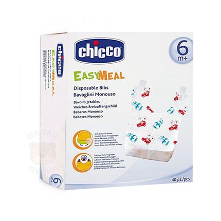 Babador Descartável Easy Meal 40 Unidades (6m+) - Chicco