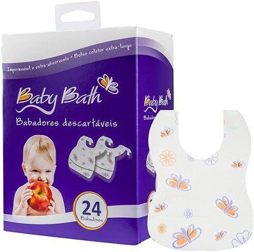Babadores Descartáveis - 24 Un - Baby Bath