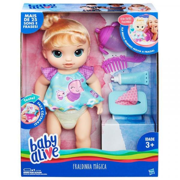 Baby Alive Fraldinha Mágica Loira C2700 Hasbro