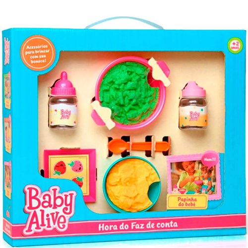 Baby Alive Hora do Faz de Conta Papinha do Bebê - Elka