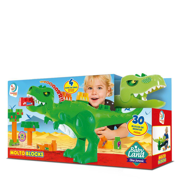 Baby Land Dino Jurassic com 30 Blocos - Cardoso
