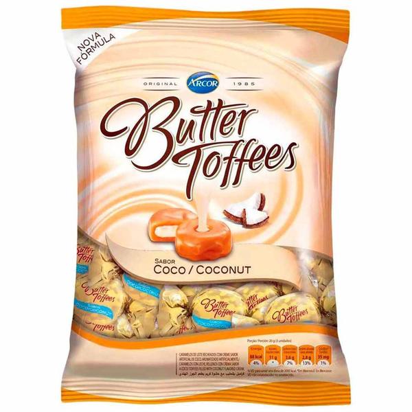 Bala Butter Toffees Coco 600g Arcor