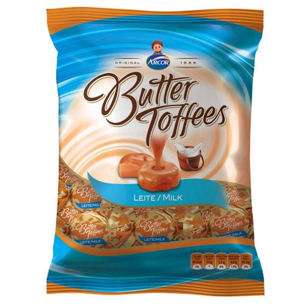 Bala Butter Toffees Leite 600g - Arcor