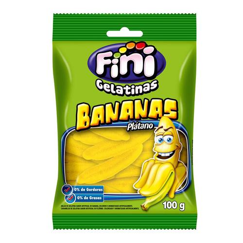 Bala de Gelatina Bananas 100g - Fini
